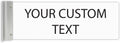 ALPHA DOG SIGNS Custom Projecting Hallway Nameplate, Personalized 2-Line Text