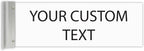 ALPHA DOG SIGNS Custom Projecting Hallway Nameplate, Personalized 2-Line Text