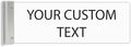 ALPHA DOG SIGNS Custom Projecting Hallway Nameplate, Personalized 2-Line Text by AlphaDog
