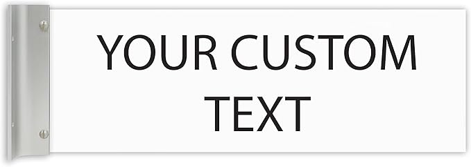 ALPHA DOG SIGNS Custom Projecting Hallway Nameplate, Personalized 2-Line Text by AlphaDog