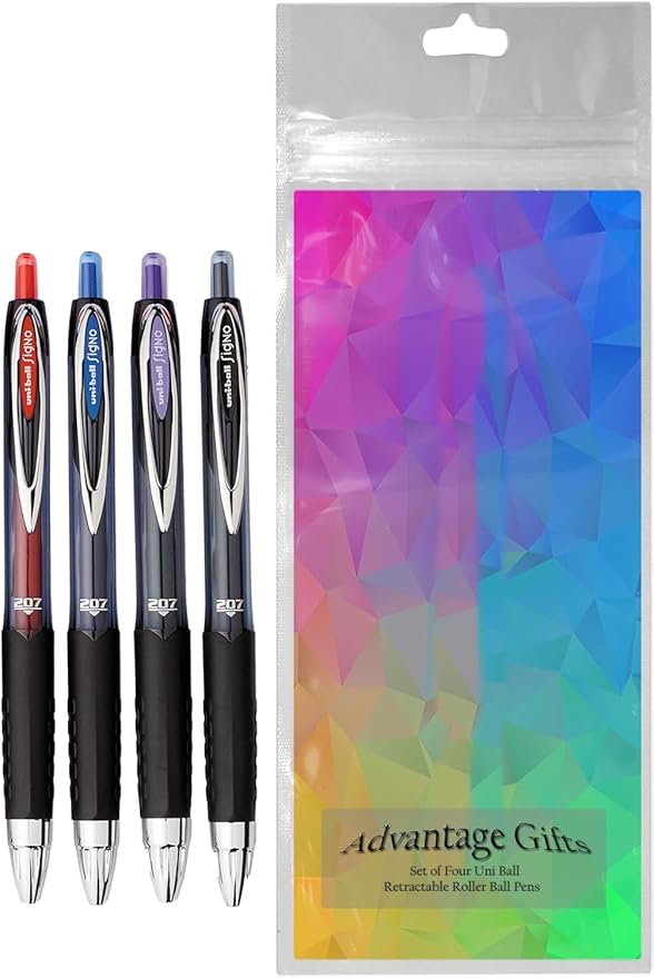 Advantage Gifts Signo 207 Roller Ball Retractable Gel Pens, Medium Point - Image 2