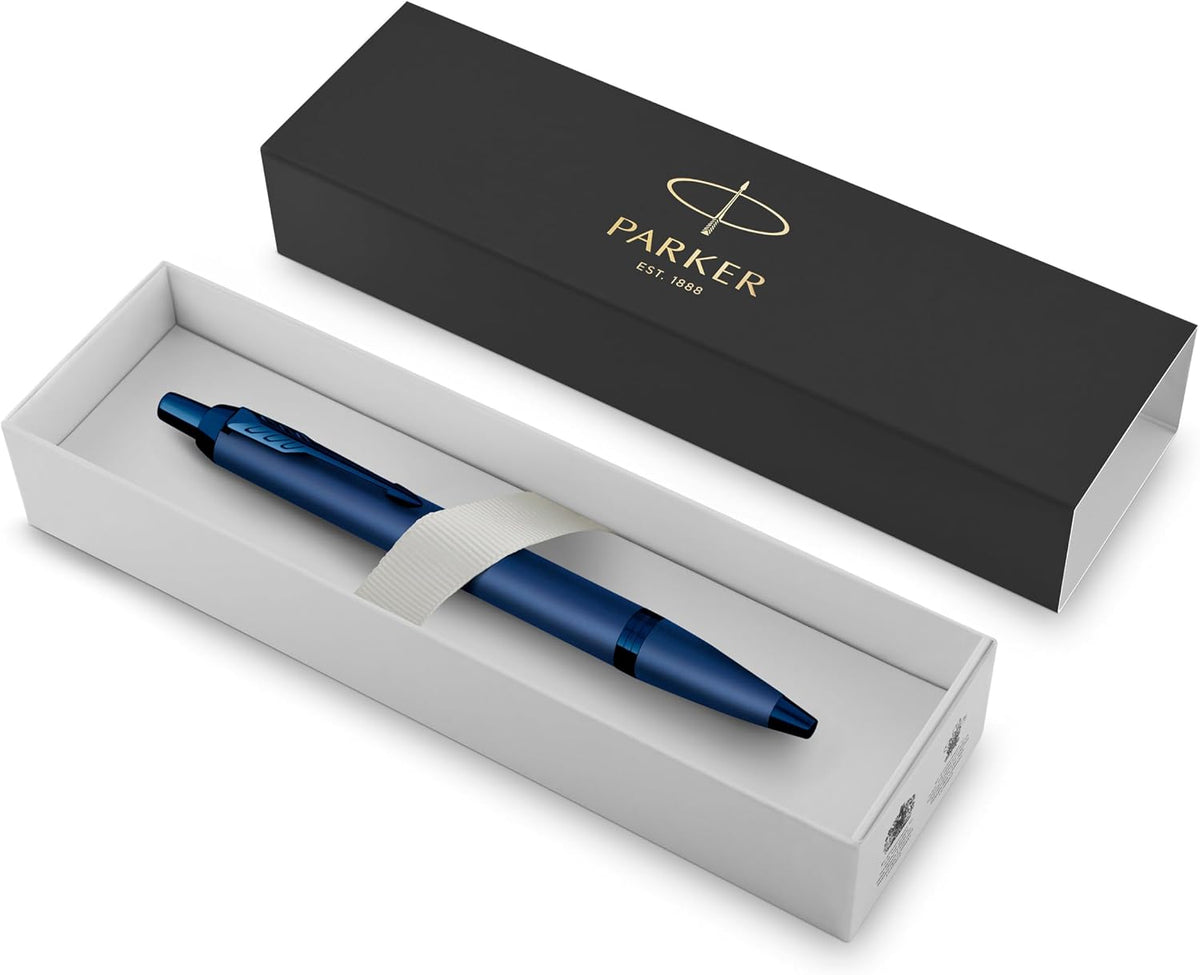 Parker IM Monochrome Ballpoint Pen Blue Ink Blue Finish and Trims Medium Poin...