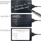 100 Black Plastic Tags Shipping Tags Water Proof Tags - Image 5