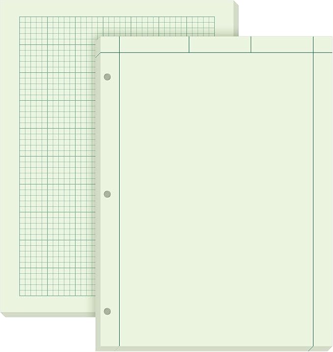 Seajan 2 Pcs Engineering Paper Notebook Engineering Computation Pad 8.5 x 11 by Seajan