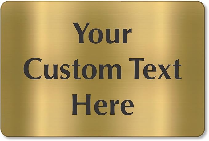 SmartSign Custom Brass Sign - Image 5