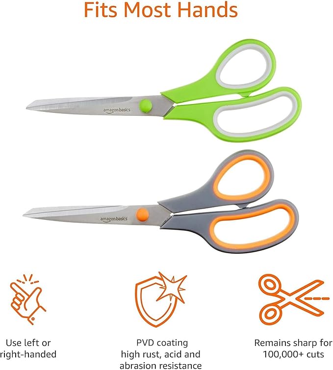 Amazon Basics Stainless Steel Scissors - Image 4