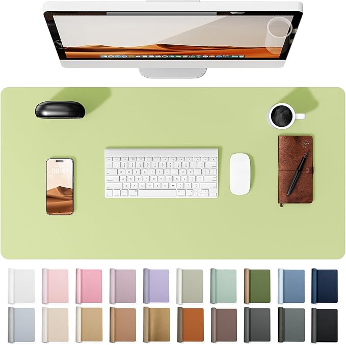 YSAGi Leather Desk Protector, Office Mat, Large Mouse Mat, Non-Slip PU Leather by YSAGi