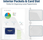 1-Inch 3-Ring-Binder with Pockets - Image 4