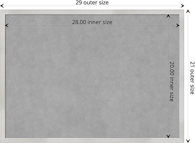 Amanti Art Silver Framed Magnetic Board 21x29 Medium Vision Board - Image 4