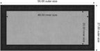 Amanti Art Black Framed Magnetic Board 27x55 Oversize Vision Board - Image 2