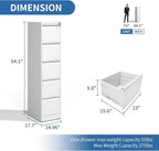 FLIXELIO 5 Drawer File Cabinet - Image 3
