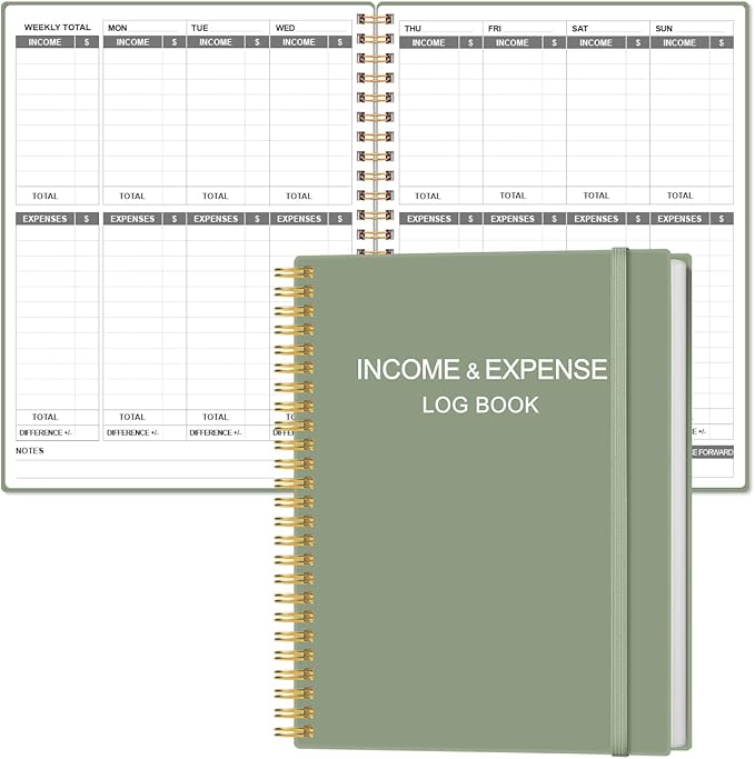 Heveboik Income & Expense Log Book by Heveboik