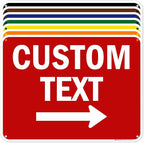 Custom Arrow, Custom Directional Sign, Right Arrow, 18x24 Inches, 55 mil thick by MySignCenter