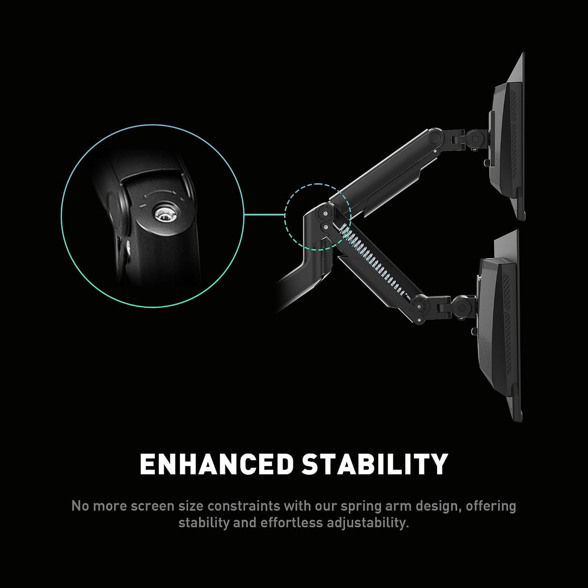 msi mag mt201d - premium heavy duty dual, front angle view