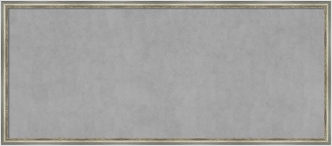 Amanti Art Silver Framed Magnetic Board 22x50 Oversize Vision Board by AmantiArt