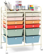 Giantex 12 Drawer Rolling Storage Cart Tools Scrapbook Paper Office School by Giantex