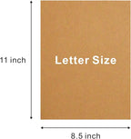 COLOURFUL US 120 Sheets Kraft Paper Letter Sized 120 GSM Brown Stationery Paper - Image 2