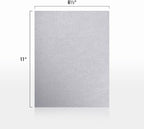 LUXPaper 8.5" x 11" Cardstock | Letter Size | Silver Metallic | 105lb. Cover | - Image 2