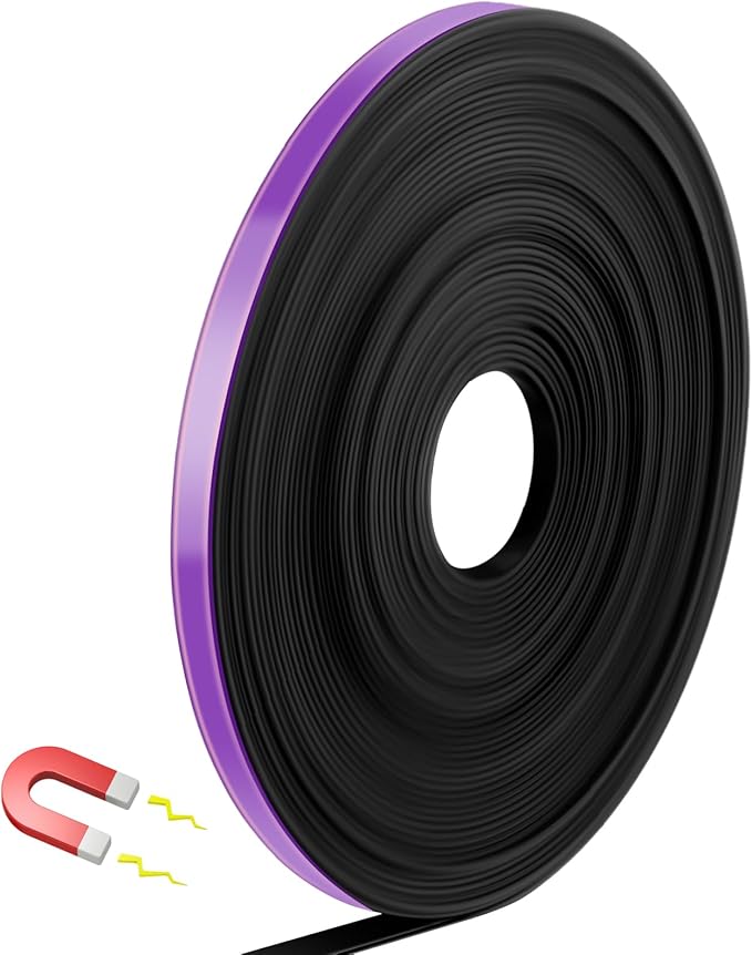 AmazingSpark Magnetic Tape Roll Thin Strips, 0.39 Inch x 33 Feet Magnetic Board by Unknown