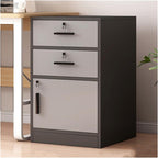 Cabinet File Cabinet Office File Cabinet Wooden Storage Cabinet with Two Drawers and One Door Lockable Filing Cabinet Multi-Layer Storage Small Side Cabinet Filing Cabinets Office (N