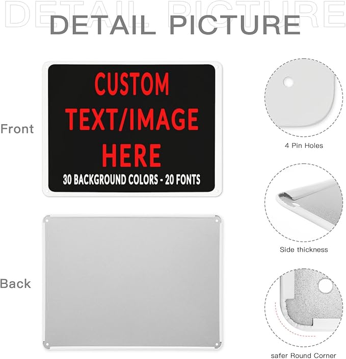 Custom Sign Personalized Custom Metal Sign, Customize - Image 5