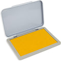 Metal Case Stamp Pad Medium Size, Dark Yellow Color by ZIGEL