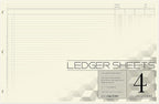 BookFactory Ledger Sheets/Large 4 Column Accounting Ledger Columnar Loose Leaf by BookFactory