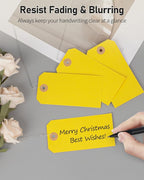 Uniclife 100 Pcs Yellow Blank Shipping Tags - Image 5
