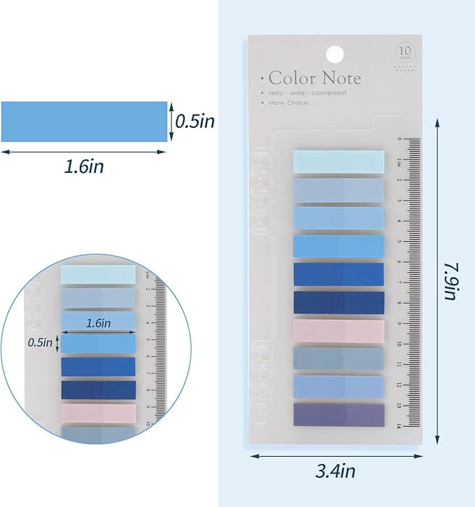 2000Pcs Sticky Tabs for Annotating Books, Page Markers for Notebooks - Image 4