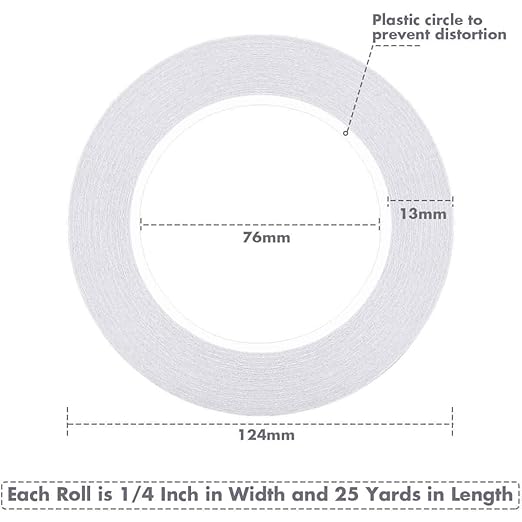cridoz Double Sided Adhesive Tape, 9 Rolls Double-Side Craft Tape - Image 4