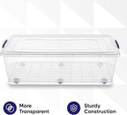 Superio Storage Bins with Lids, Stackable Totes, BPA Free, Odor Free, Organizer - Image 6