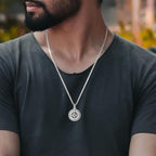 Compass Necklace for Women Men 925 Sterling Silver Pendant Urn Necklaces for - Image 7