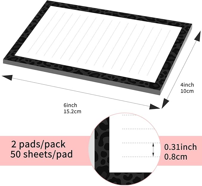 SXboxing Sticky Notes 4X6 Inches, 2 Pack Large Cute Self-Stick Pads, Bright - Image 4