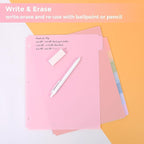SKYDUE 8 Tab Durable Plastic Dividers, Big Tab Dividers - Image 7