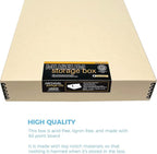 Lineco Museum Archival Storage Box, 14.75x18.75x3 in. Drop Front Design. - Image 7