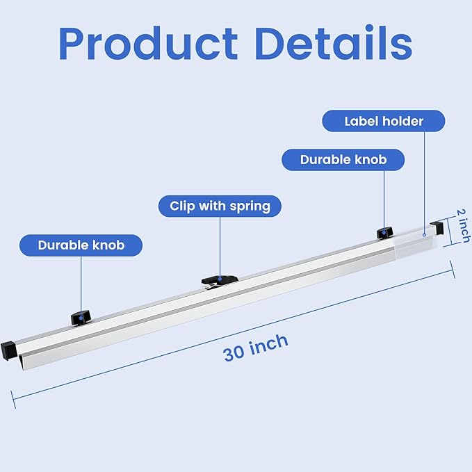 Togarhow 6 Pack Blueprint File Hanging Clamps 30" Blueprint File Clips - Image 2