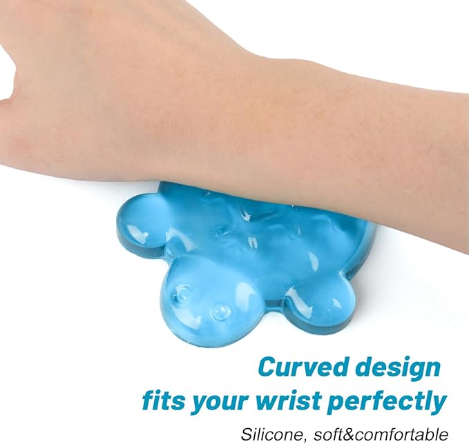 Lucocia Silicone Gel Mouse Wrist Rest, Cute Turtle Shape Ergonomic Elbow Mouse - Image 4