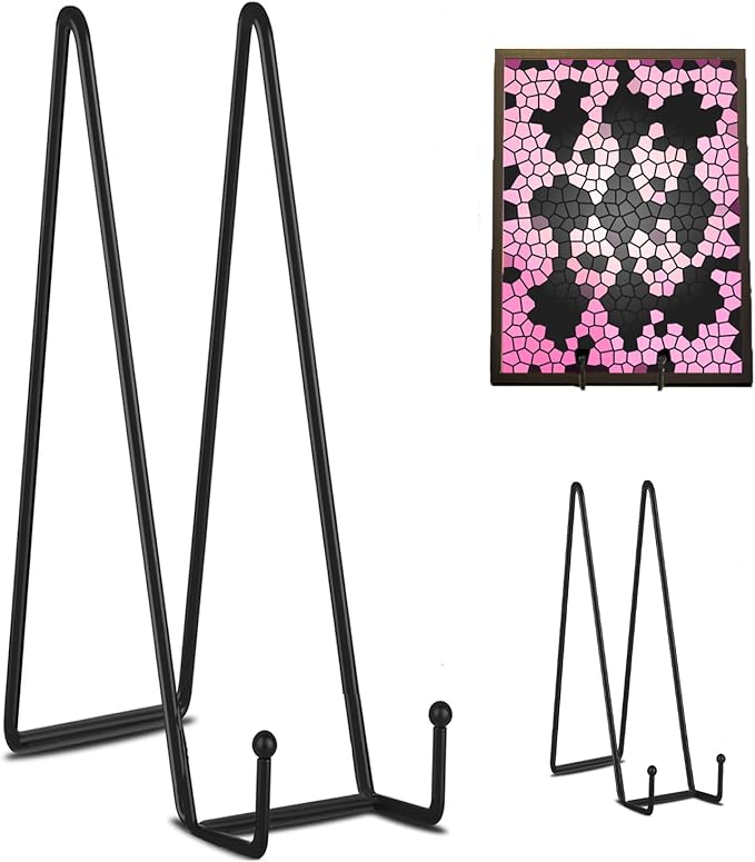 Decolore 3 Pack 16 Inch Black Plate Stand by Decolore