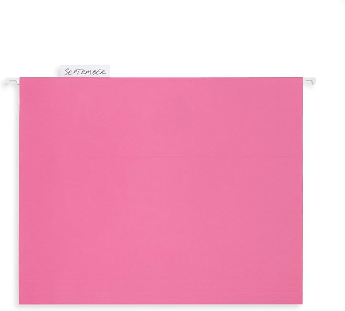 Blue Summit Supplies 25 Pink Hanging File Folders Letter Size, Reinforced - Image 7