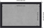 Amanti Art Black Framed Magnetic Board 28x44 Large Vision Board - Image 2