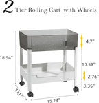 LiWNYRK 2 Tier Rolling Cart - Image 7