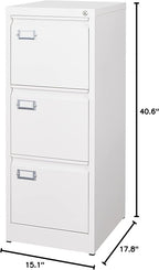 BYNSOE 3 Drawer File Cabinet - Image 3