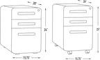 Laura Davidson Furniture Stockpile 3 Drawer File Cabinet - Image 3