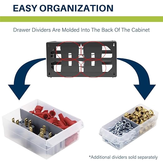 Akro-Mils 26-Drawer Plastic Drawer Storage Cabinet - Image 6