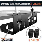 2Pcs 15.75 Inch Super Sturdy Gaming Cable Management Standing Desk wire - Image 6