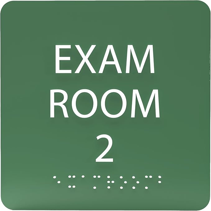 6" X6" Exam Room 2 Sign by ADACentralSigns