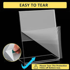 12 Pack Acrylic Sign Holder, Tabletop Plastic Paper Picture Frame Flyer - Image 3