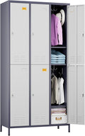 SUPEER 6 Doors Metal Locker for Employees by SUPEER