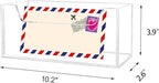 Mail Holder for Table, Acrylic Letter Holder Box for Desk or Wall Mount - Image 4