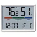 Luzsco Digital Hygrometer Indoor Thermometer, Clock by LUZSCO